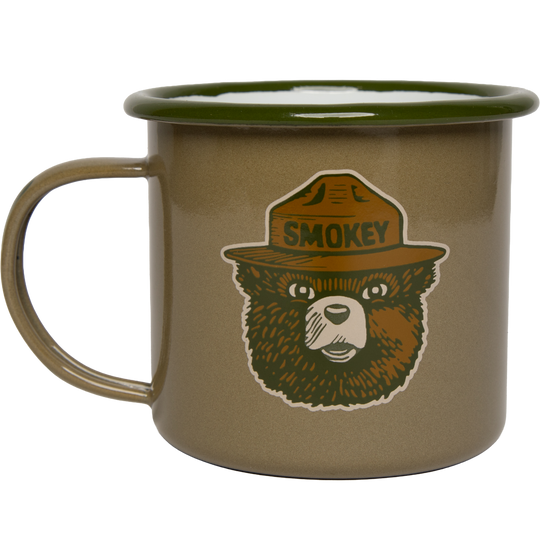 Smokey Logo Enamel Mug Drinkware Olive