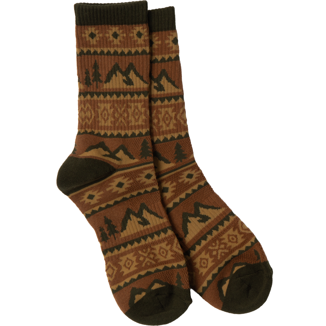 Western Fade Sock Socks Rust S/M