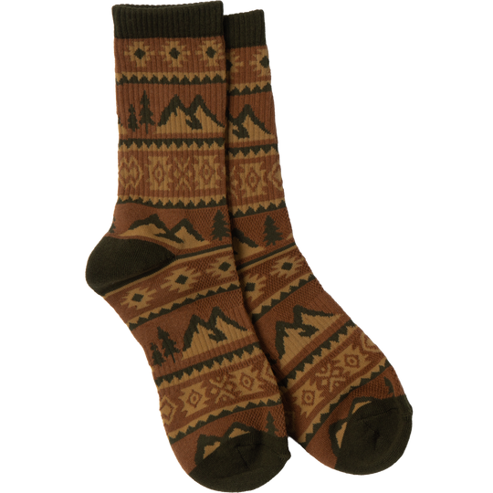 Western Fade Sock Socks Rust S/M