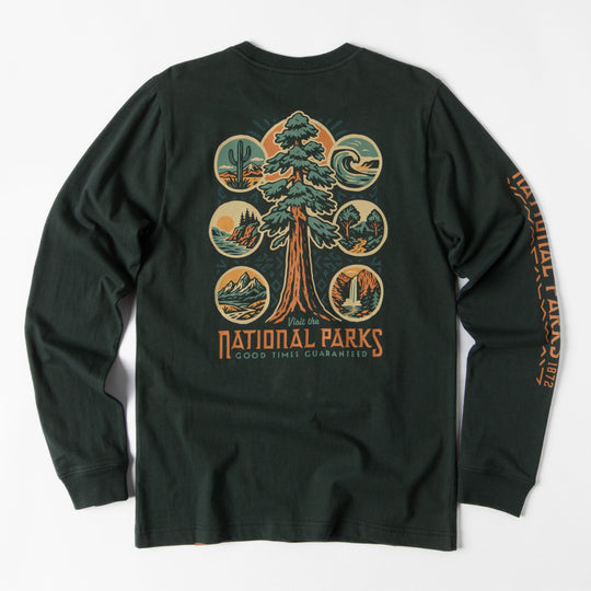 National Parks Good Times Guaranteed Unisex Long Sleeve Tee Long Sleeve