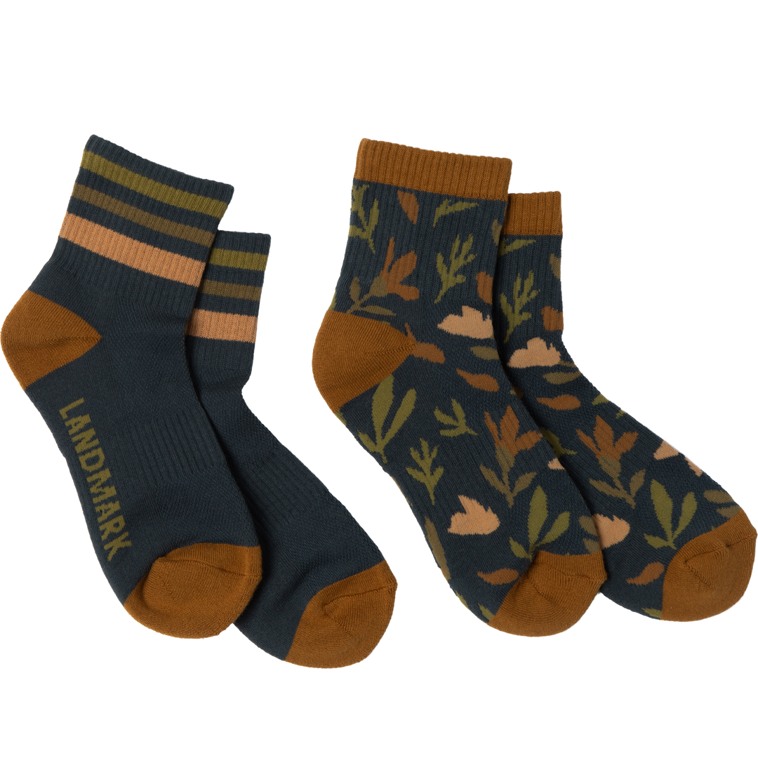 Alpine Flora Quarter Sock (2-Pack) Socks S/M
