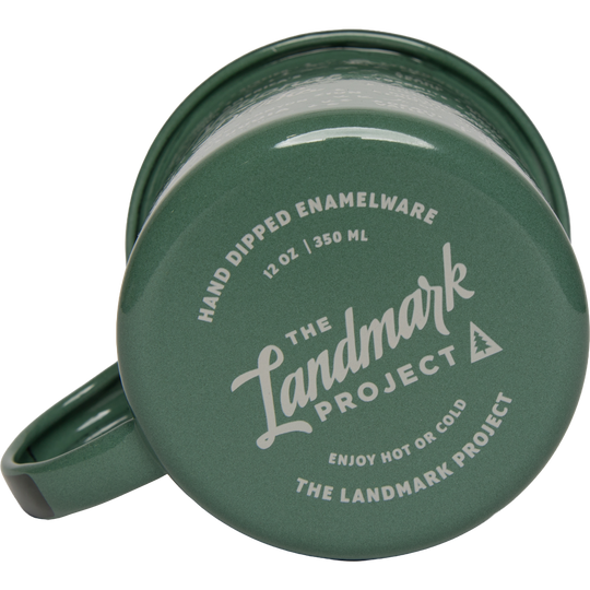 National Parks Map Enamel Mug Drinkware