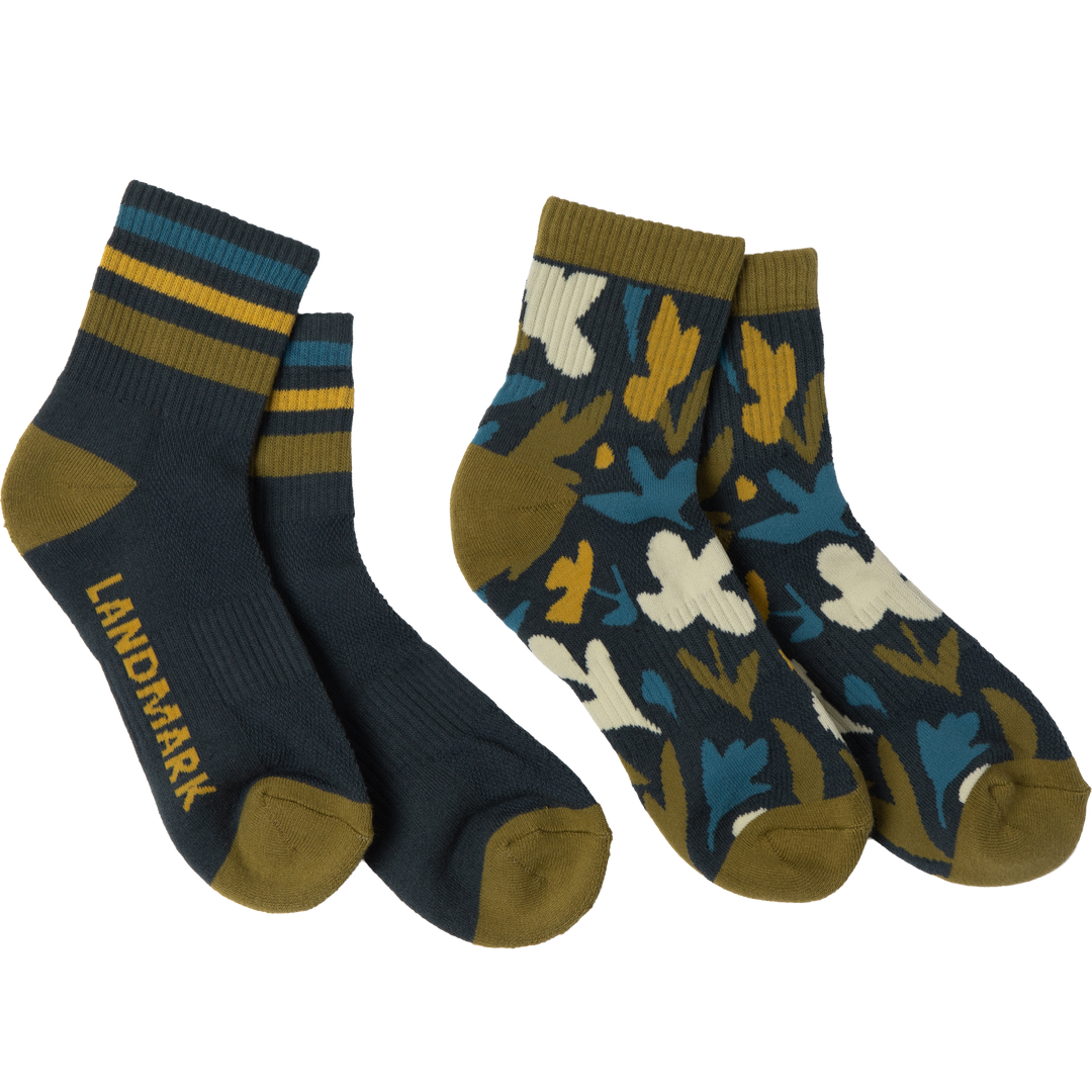 Forest Canopy Quarter Sock (2-Pack) Socks S/M