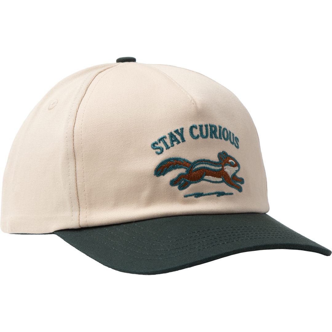 Stay Curious 5-Panel Hat Hat Sandstone