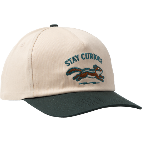 Stay Curious 5-Panel Hat Hat Sandstone