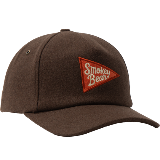 Smokey Bear Pennant 5-Panel Hat Hat Basalt Brown