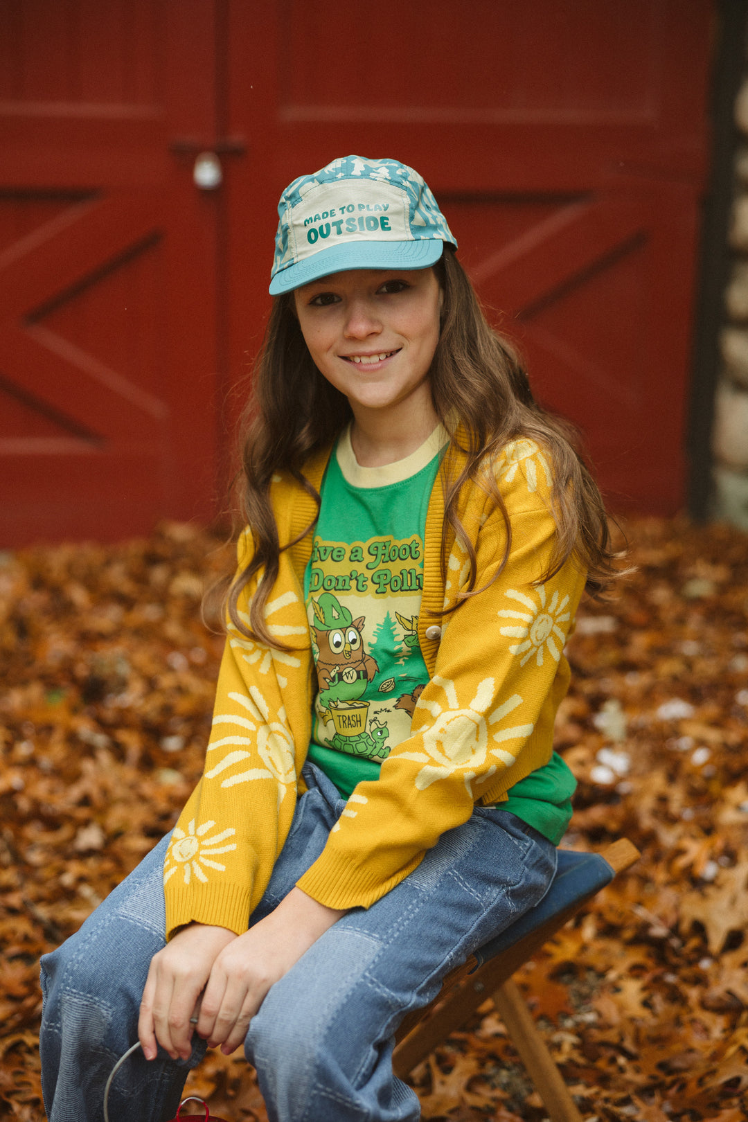 Made To Play Outside Kids 5-Panel Camp Hat Hat