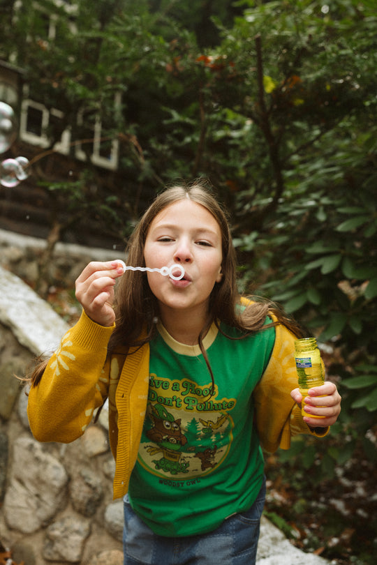 Woodsy Owl and Friends Youth Short Sleeve Ringer Tee Short Sleeve