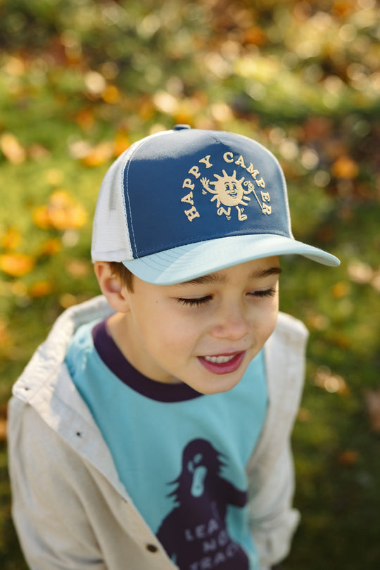 Happy Camper Youth Trucker Hat Hat