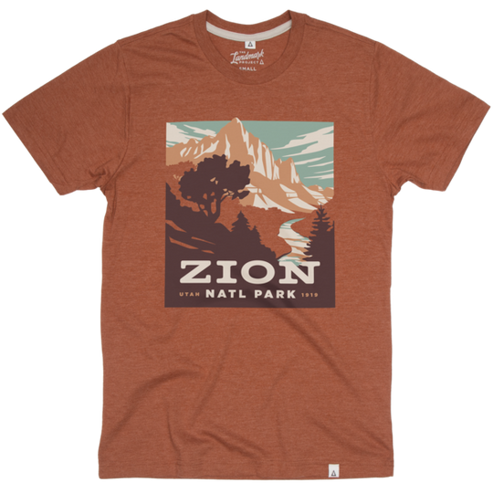 Zion National Park Tee Short Sleeve Clay XS
