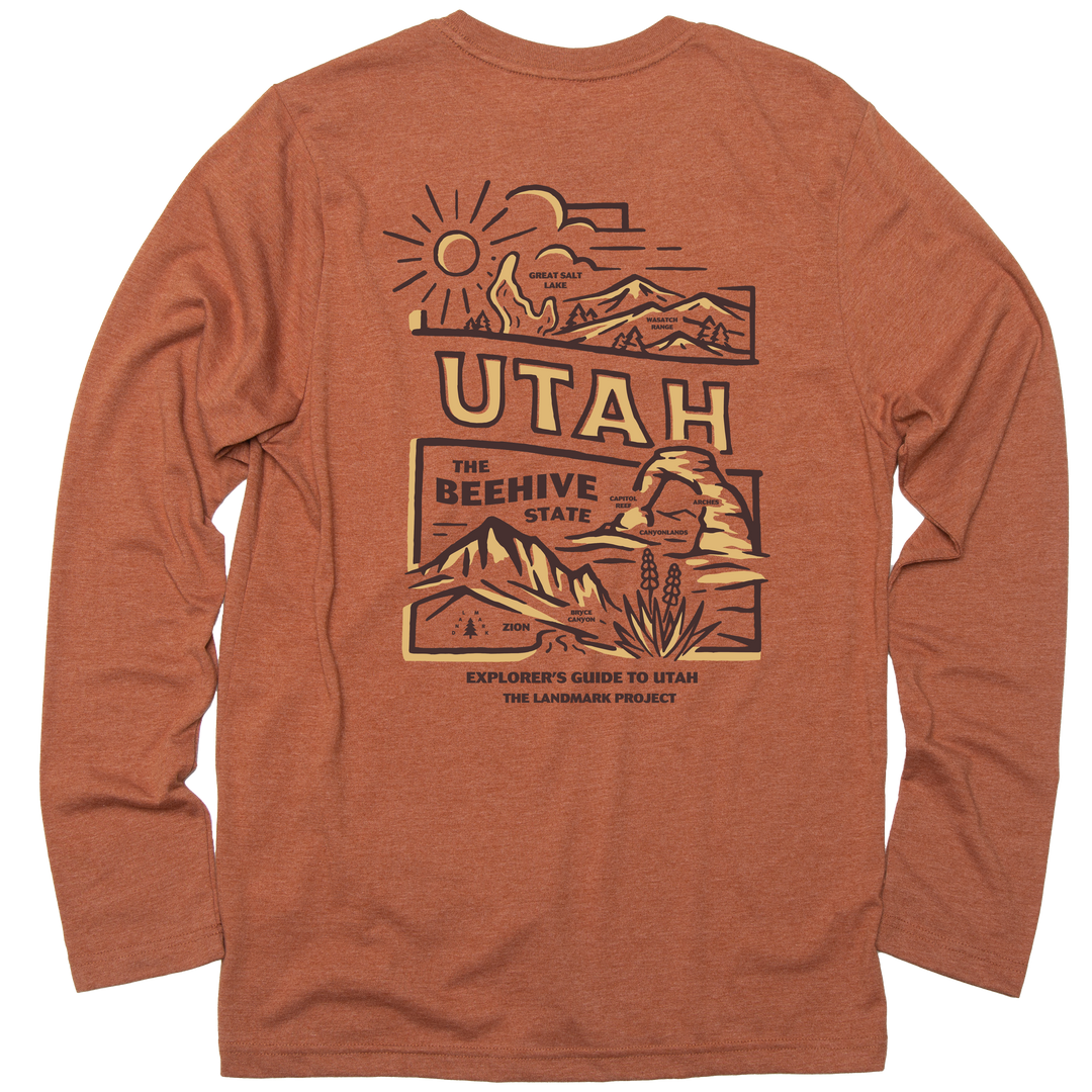 Explore Utah Pocket Tee Long Sleeve  