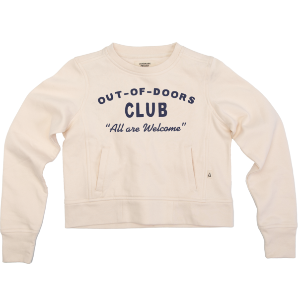 Out-of-Doors Club Forestry Women's Crop Sweatshirt Outerwear Shell XS