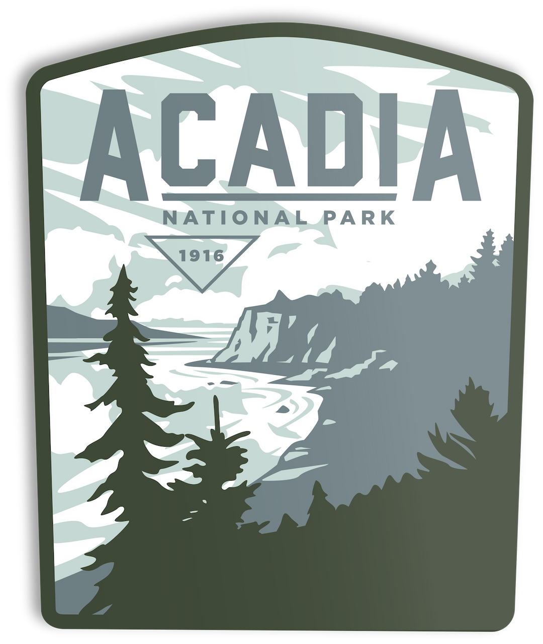 Acadia National Park Sticker Sticker  