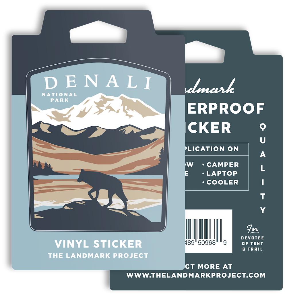 Denali National Park Sticker Sticker  
