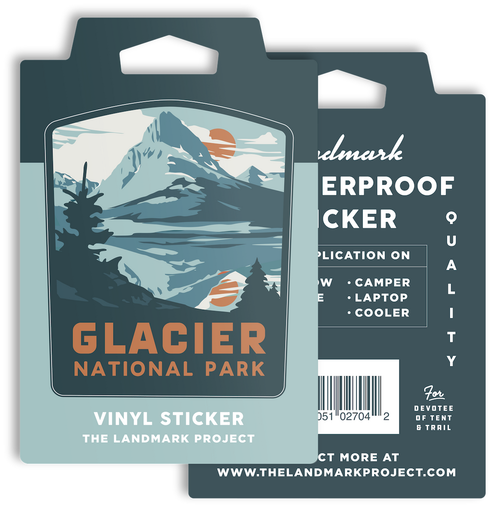 Glacier National Park Sticker Sticker  