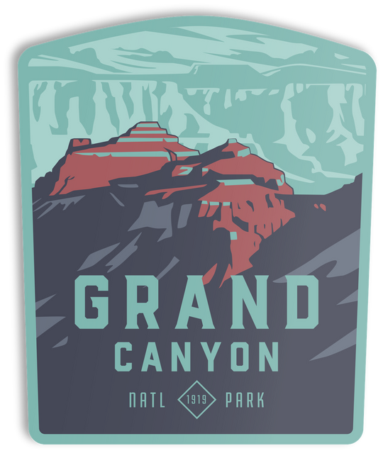 Grand Canyon National Park North Rim Sticker Sticker One Size 