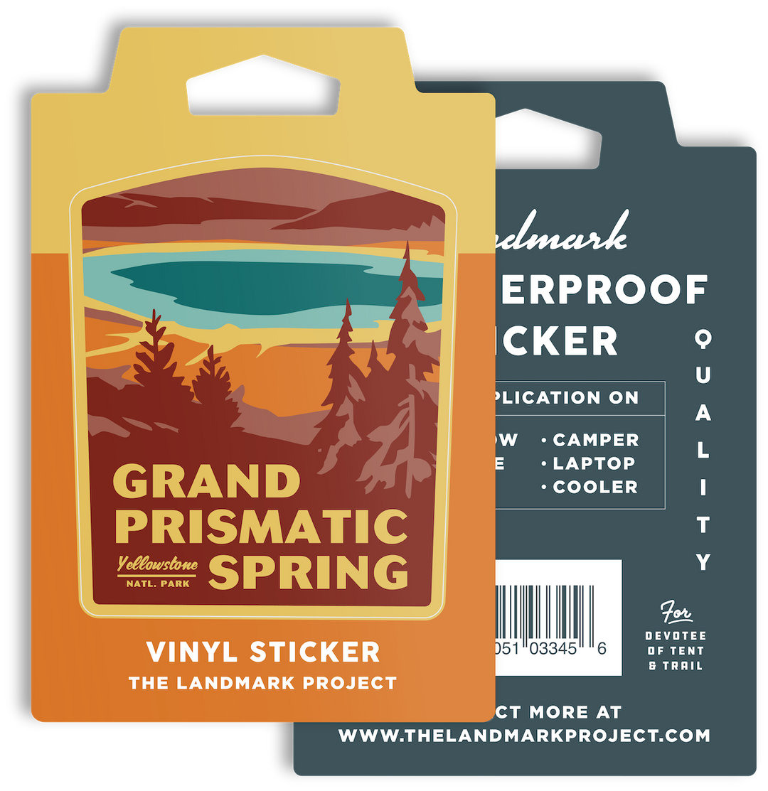 Grand Prismatic Spring Sticker Sticker  