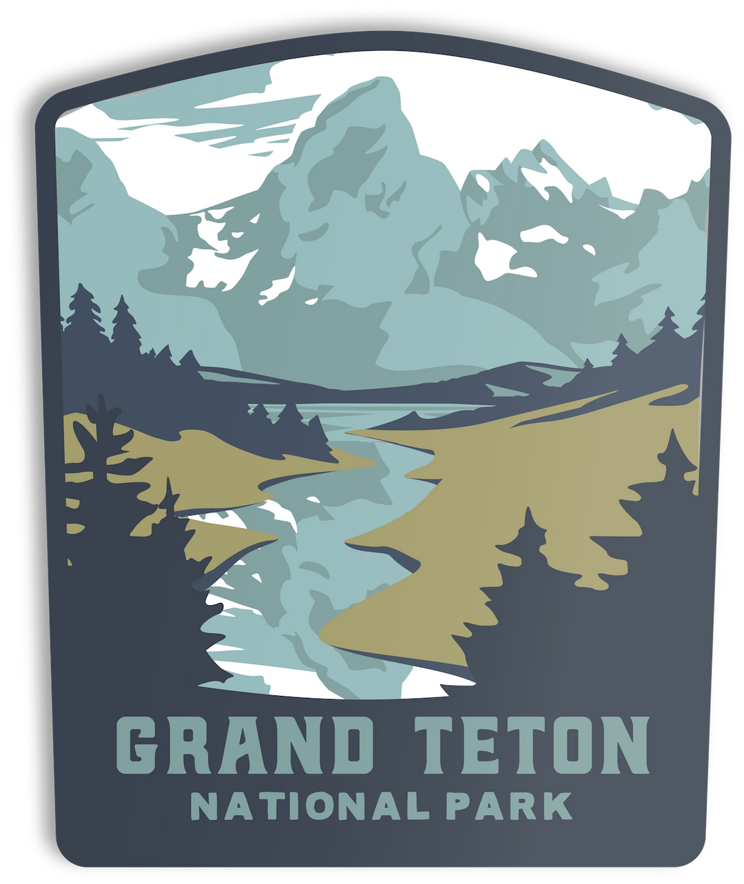 Grand Teton National Park - Sticker Sticker One Size 