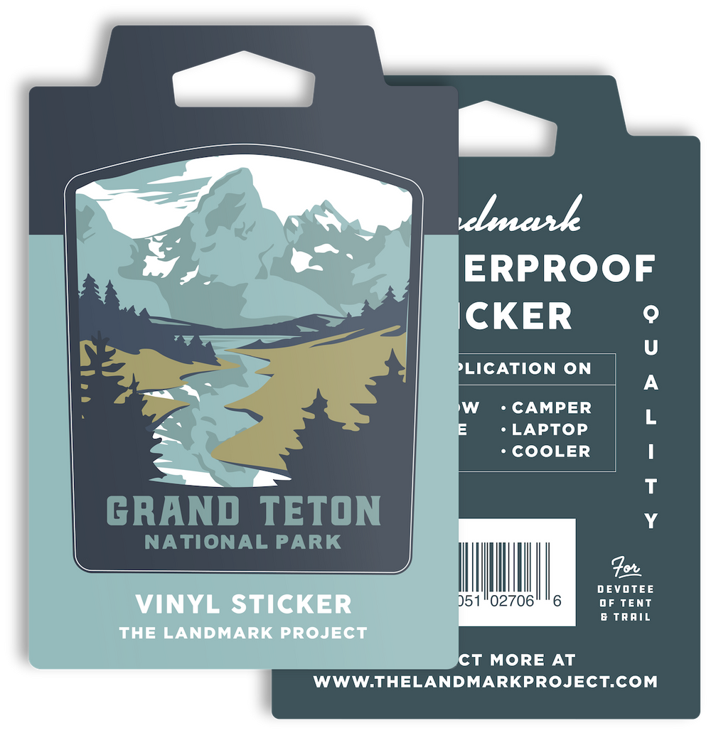 Grand Teton National Park - Sticker Sticker  