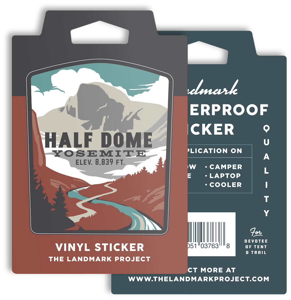 Half Dome Sticker Sticker  