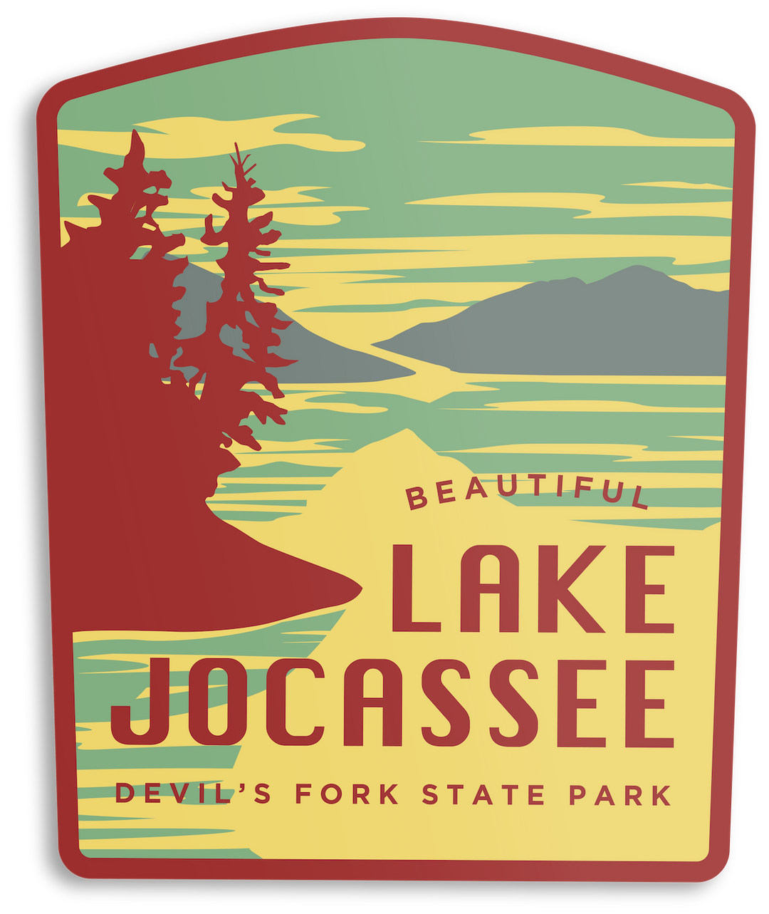 Lake Jocassee Sticker Sticker One Size 