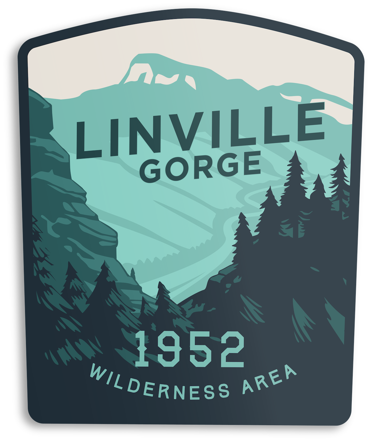 Linville Gorge Sticker – The Landmark Project
