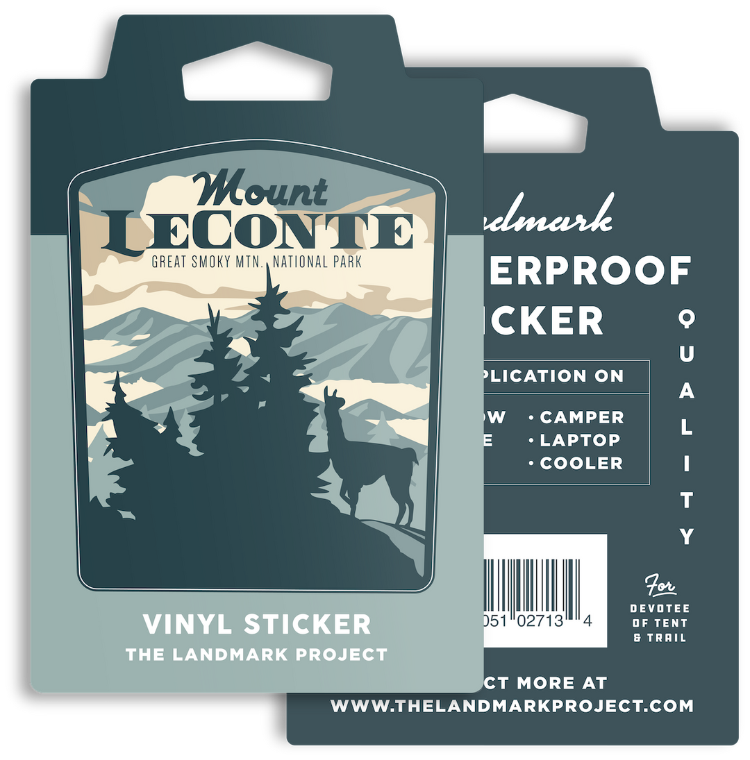 Mount LeConte Sticker Sticker  