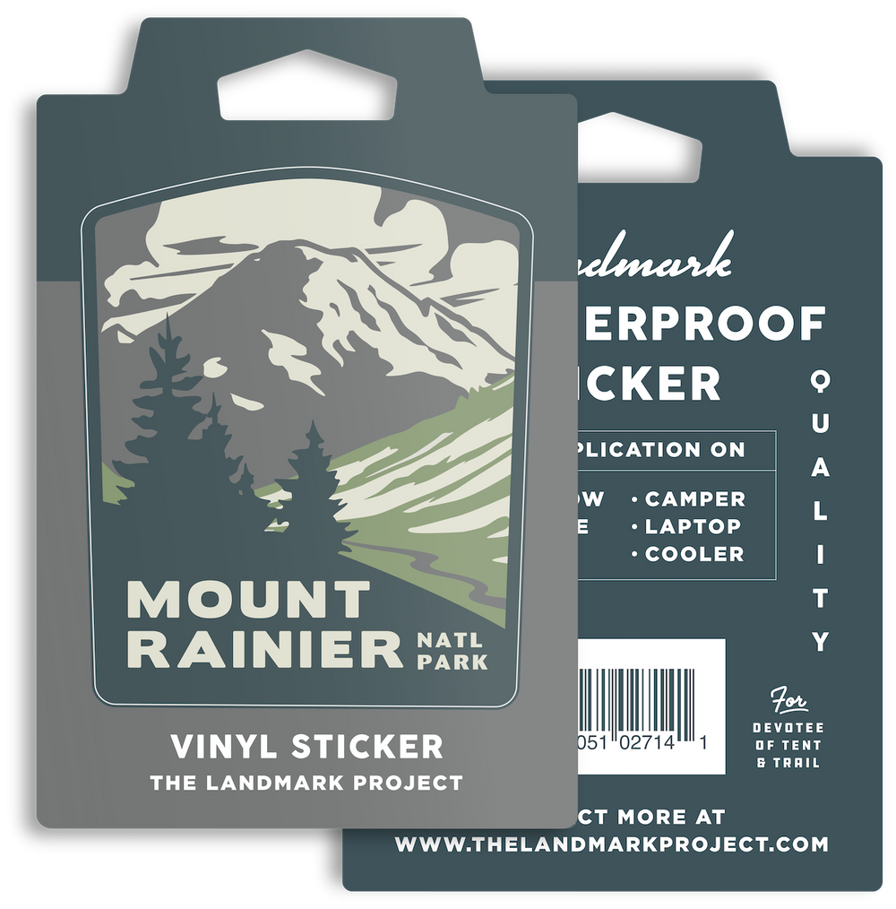 Mount Rainier National Park Sticker Sticker  