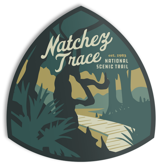Natchez Trace Trail Sticker Sticker  