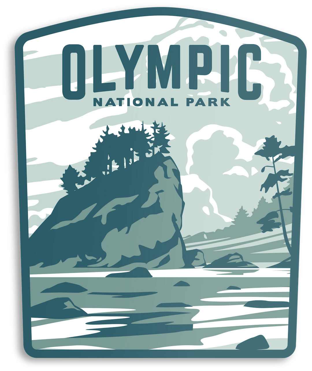 Olympic National Park Sticker Sticker One Size 