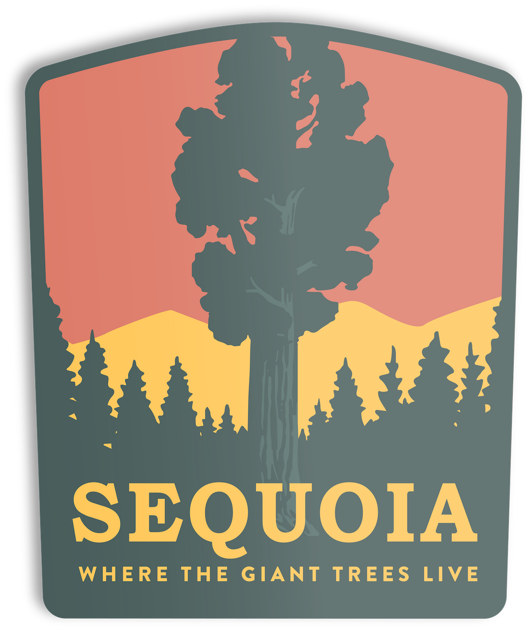 Sequoia National Park Sticker Sticker  