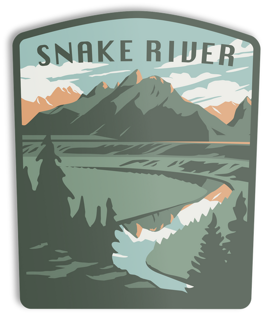 Snake River Sticker Sticker  