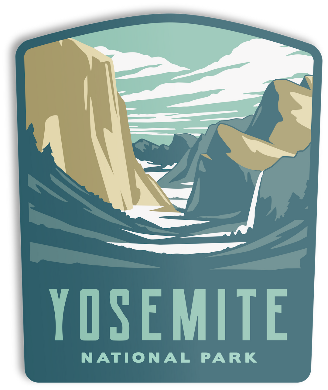 Yosemite National Park Sticker Sticker  