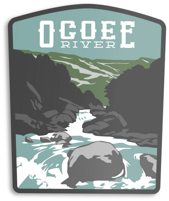 Ocoee River Sticker Sticker  