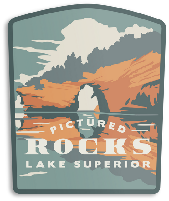 Outdoor Rock Sticker Pictured Rocks Sticker – The Landmark Project