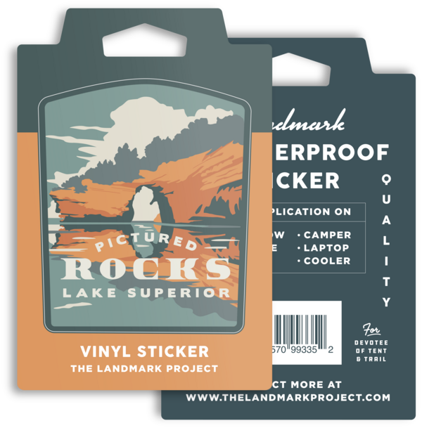 Outdoor Rock Sticker Pictured Rocks Sticker – The Landmark Project