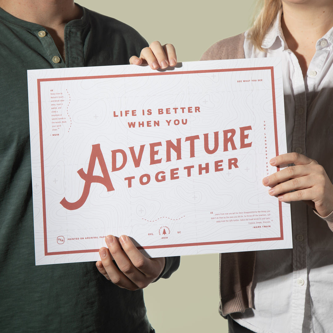 Adventure Together Poster Poster  