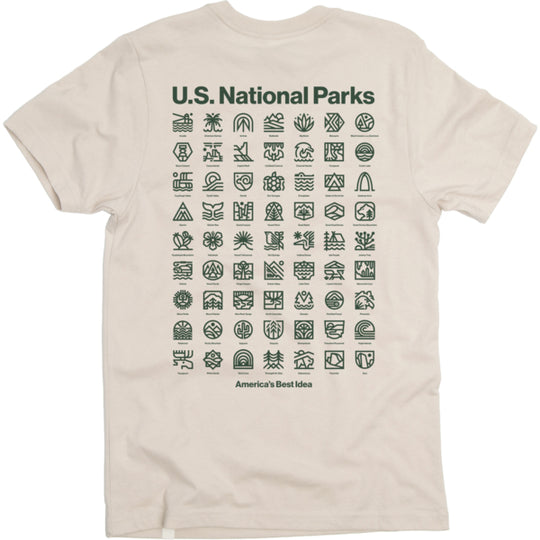 U.S. National Parks Pocket Tee Short Sleeve Dune XS