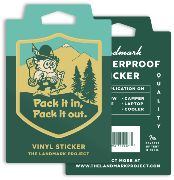 Pack it in, Pack it out Sticker Sticker  