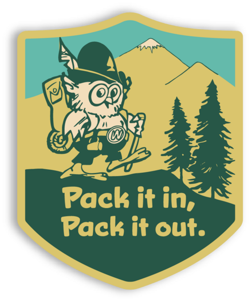 Pack it Pack it out Sticker