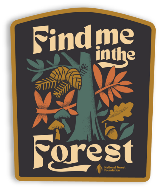 Find Me in the Forest Sticker Sticker  