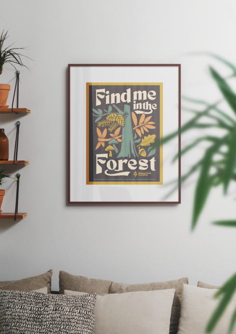 Find Me in the Forest Poster Poster  