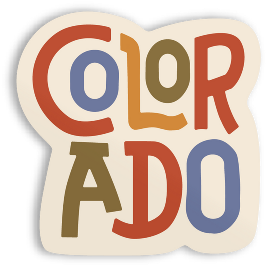 Colorful Colorado sticker Sticker  