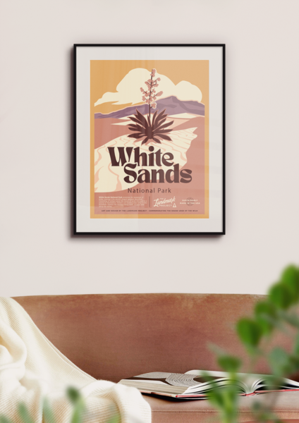 White Sands National Park poster Poster  