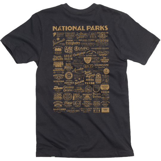 National Park Type Tee Short Sleeve Deep Navy S