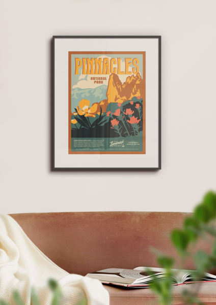 Pinnacles National Park Poster Poster 12x16 