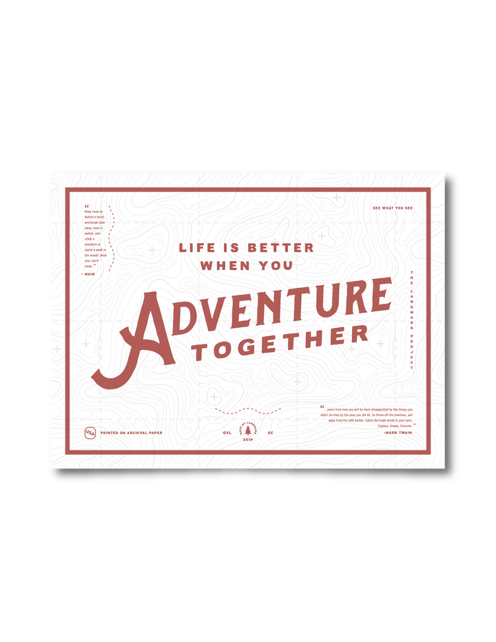 Adventure Together Poster – The Landmark Project
