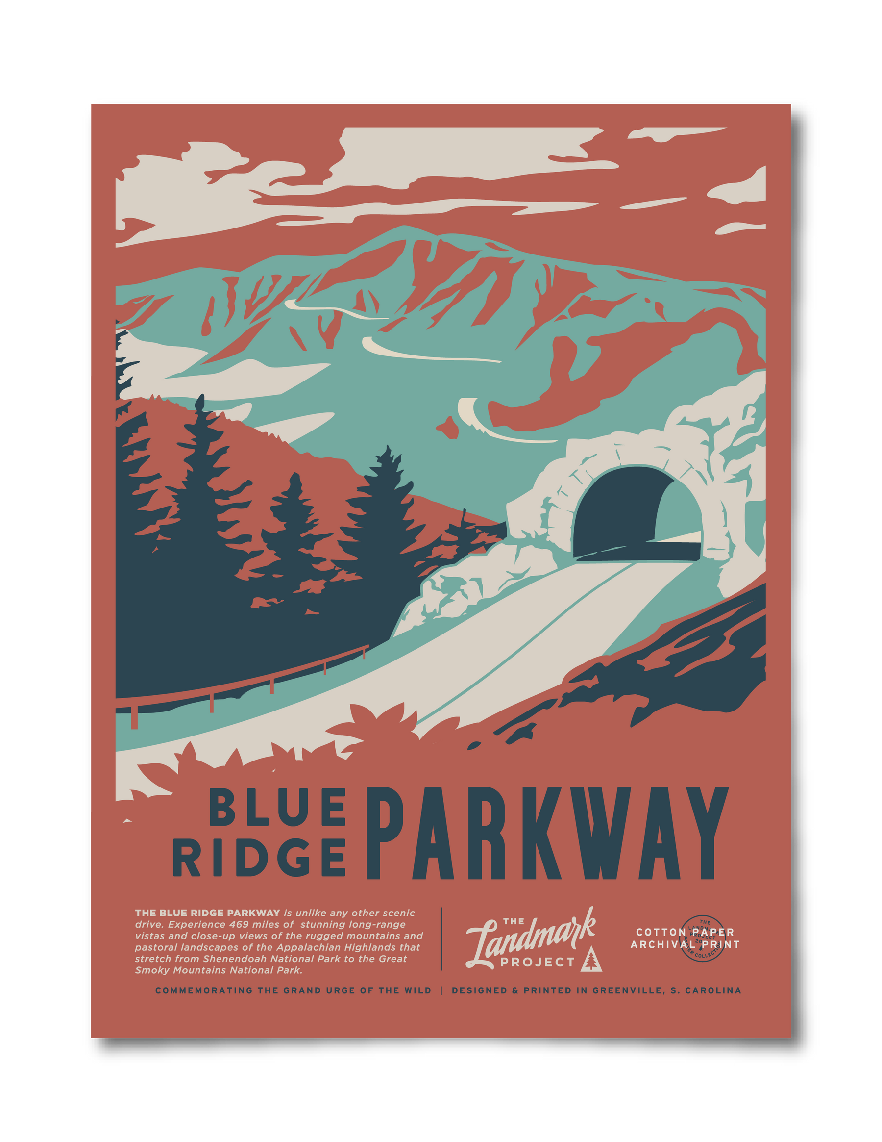 Blue Ridge Parkway Poster The Landmark Project