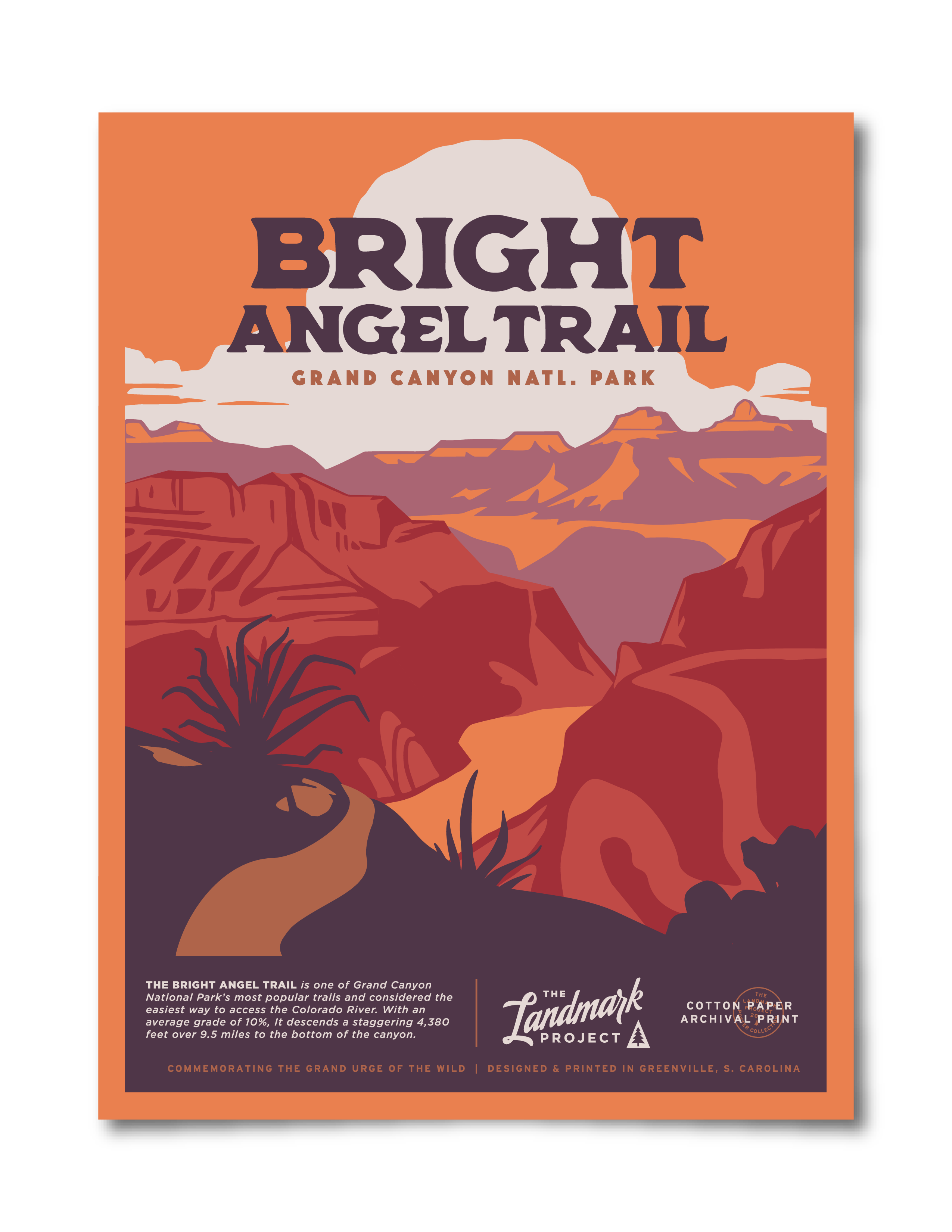 Bright Angel Trail Poster The Landmark Project   Bright Angel Trail Poster 