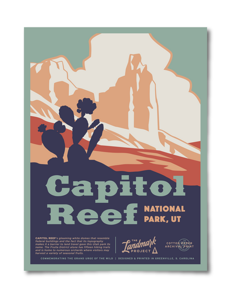 Capitol Reef National Park Poster – The Landmark Project